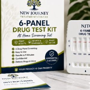 New Journey Treatment Centre 6-Panel Urine Card Test Kit for fast, accurate and confidential home drug screening with results in approximately 5 minutes.